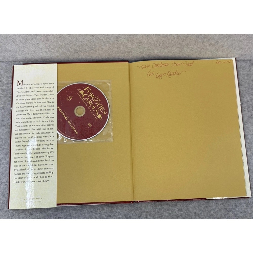 The Forgotten Carols A Christmas Miracle for Isaac and Eliza Hardcover With CD - Picture 7 of 9